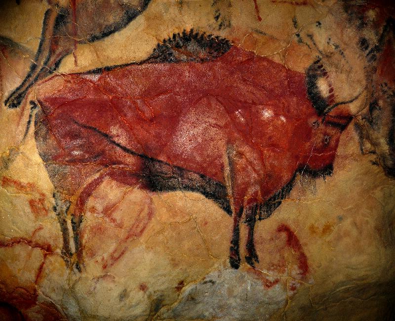 cave painting of a wisent